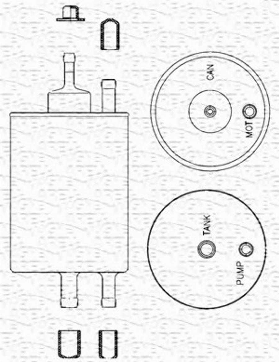 Magneti Marelli 213908204000 - Filtro carburante www.autoricambit.com