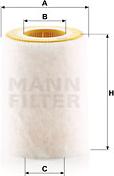 Mann-Filter C 1036/2 - Filtro aria www.autoricambit.com