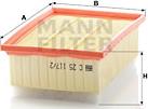 Mann-Filter C 25 117/2 - Filtro aria www.autoricambit.com