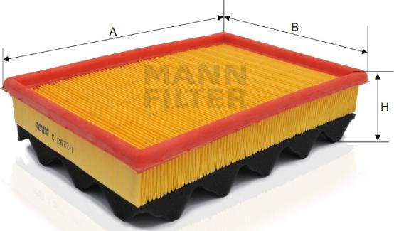 Mann-Filter C 2677/1 - Filtro aria www.autoricambit.com
