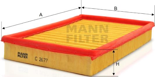 Mann-Filter C 2677 - Filtro aria www.autoricambit.com