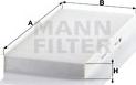 Mann-Filter CU 4054 - Filtro, Aria abitacolo www.autoricambit.com