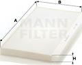 Mann-Filter CU 5366 - Filtro, Aria abitacolo www.autoricambit.com