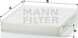 Mann-Filter CU 2440 - Filtro, Aria abitacolo www.autoricambit.com