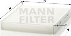 Mann-Filter CU 2533-2 - Filtro, Aria abitacolo www.autoricambit.com