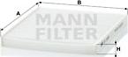 Mann-Filter CU 2026 - Filtro, Aria abitacolo www.autoricambit.com