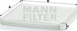 Mann-Filter CU 2131 - Filtro, Aria abitacolo www.autoricambit.com