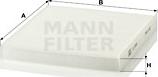 Mann-Filter CU 23 009 - Filtro, Aria abitacolo www.autoricambit.com