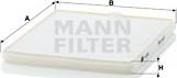 Mann-Filter CU 2326 - Filtro, Aria abitacolo www.autoricambit.com