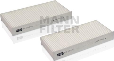 Mann-Filter CU 2327/1-2 - Filtro, Aria abitacolo www.autoricambit.com