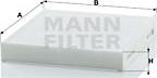 Mann-Filter CU 2232 - Filtro, Aria abitacolo www.autoricambit.com