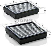 Mann-Filter CUK 20 000-2 - Filtro, Aria abitacolo www.autoricambit.com