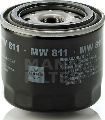 Mann-Filter MW 811 - Filtro olio www.autoricambit.com