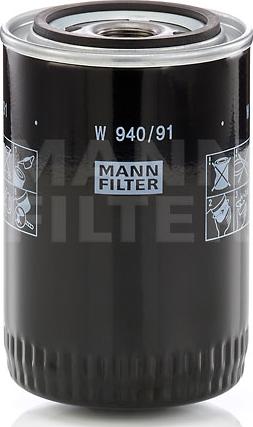 Mann-Filter W 940/9 - Filtro olio www.autoricambit.com