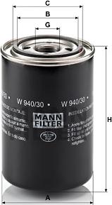 Mann-Filter W 940/30 - Filtro olio www.autoricambit.com