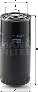 Mann-Filter W 962/53 - Filtro olio www.autoricambit.com