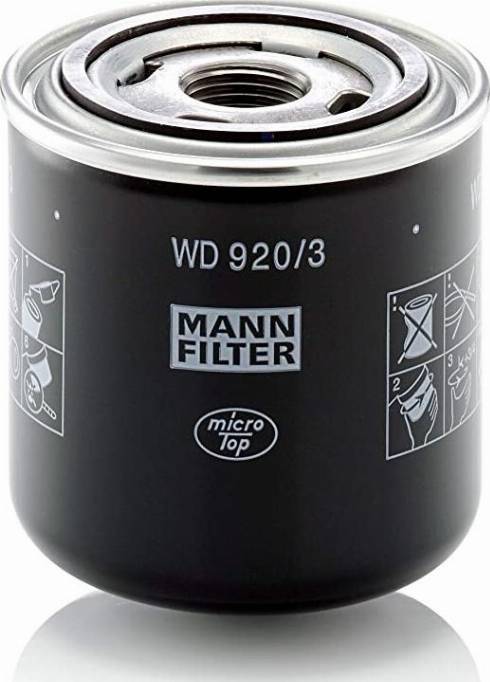 Mann-Filter W 920/3 - Filtro olio www.autoricambit.com