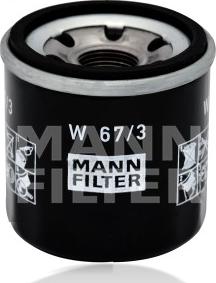 Mann-Filter W 67/3 - Filtro olio www.autoricambit.com