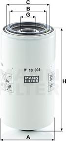 Mann-Filter W 10 004 - Filtro olio www.autoricambit.com