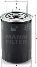 Mann-Filter W 10 703 - Filtro olio www.autoricambit.com