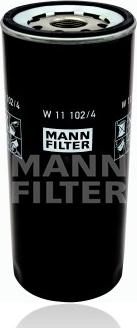 Mann-Filter W 11 102/4 - Filtro olio www.autoricambit.com