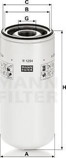 Mann-Filter W 1294 - Filtro olio www.autoricambit.com