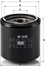 Mann-Filter W 1228 - Filtro olio www.autoricambit.com