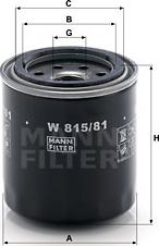 Mann-Filter W 815/81 - Filtro olio www.autoricambit.com