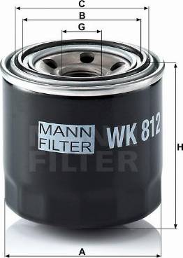 Mann-Filter W 812 - Filtro olio www.autoricambit.com