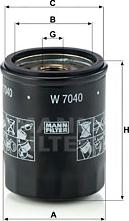 Mann-Filter W 7040 - Filtro olio www.autoricambit.com