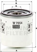 Mann-Filter W 7054 - Filtro olio www.autoricambit.com
