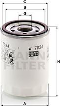 Mann-Filter W 7034 - Filtro olio www.autoricambit.com