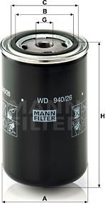 Mann-Filter WD 940/26 - Filtro olio www.autoricambit.com