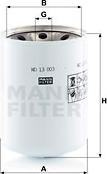 Mann-Filter WD 13 003 x - Filtro, Sistema idraulico di lavoro www.autoricambit.com