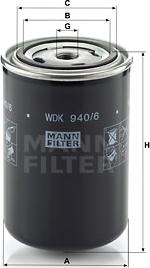 Mann-Filter WDK 940/6 - Filtro carburante www.autoricambit.com