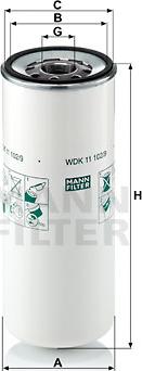 Mann-Filter WDK 11 102/9 - Filtro carburante www.autoricambit.com