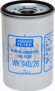 Mann-Filter WK 940/26 - Filtro carburante www.autoricambit.com