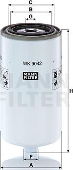 Mann-Filter WK 9042 x - Filtro carburante www.autoricambit.com