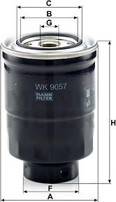 Mann-Filter WK 9057 z - Filtro carburante www.autoricambit.com