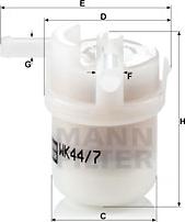 Mann-Filter WK 44/7 - Filtro carburante www.autoricambit.com