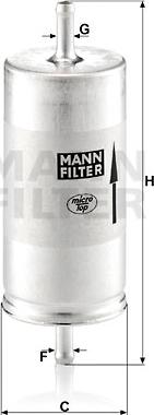 Mann-Filter WK 413 - Filtro carburante www.autoricambit.com