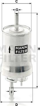 Mann-Filter WK 59 x - Filtro carburante www.autoricambit.com