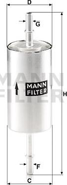 Mann-Filter WK 512/1 - Filtro carburante www.autoricambit.com