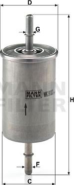 Mann-Filter WK 512/2 - Filtro carburante www.autoricambit.com