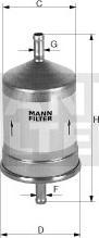Mann-Filter WK 79/80 - Filtro carburante www.autoricambit.com