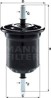 Mann-Filter WK 6013 - Filtro carburante www.autoricambit.com