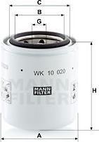 Mann-Filter WK 10 020 - Filtro carburante www.autoricambit.com