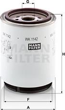 Mann-Filter WK 1142 x - Filtro carburante www.autoricambit.com