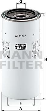 Mann-Filter WK 11 002 x - Filtro carburante www.autoricambit.com