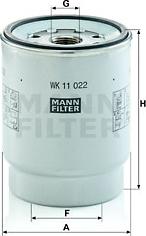 Mann-Filter WK 11 022 z - Filtro carburante www.autoricambit.com